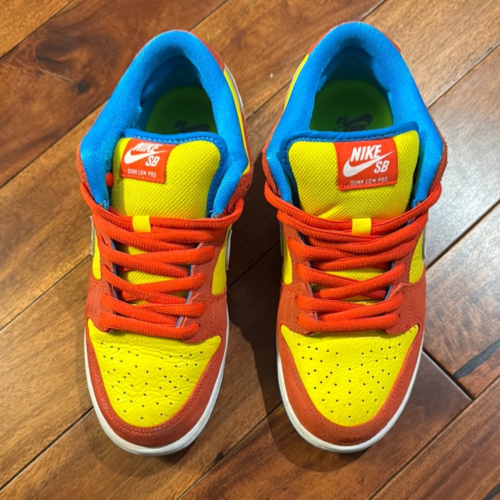 Nike SB Dunk Low Pro Bart Simpson - Bold Red, Yellow, and Blue